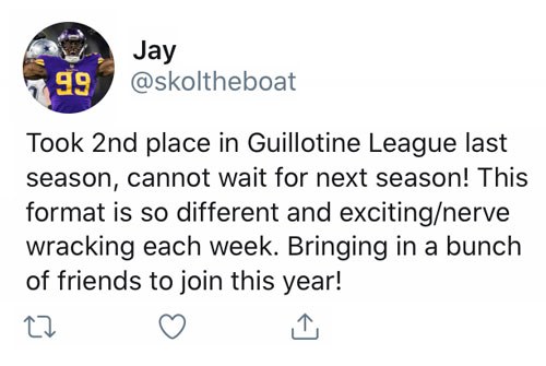 Starting Your Own Guillotine League – QB List